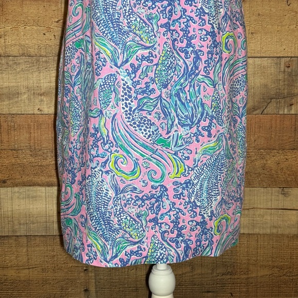 NWT Lilly Pulitzer Maurina Linen Shift Dress in Lilac Rose We Mermaid It size 4 - Picture 8 of 14